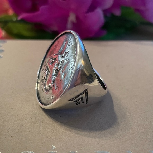 Silpada Sterling Silver Roman Coin Statement Ring R1901 BNIB Size 7 - Picture 5 of 14